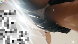 抄底jk学生妹，内裤皱皱的，是不是被射了之后干了