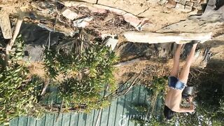 2025新品，天花板露出狂人御姐【cikaimoon】付费⑦，更大胆直接，帮老农干活小卖店勾引老头7