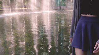 网红健身博主【MoriyaExhibit】喜欢真空装户外露出 打了码也难掩灿烂的笑容