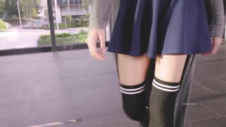 网红健身博主【MoriyaExhibit】喜欢真空装户外露出 打了码也难掩灿烂的笑容