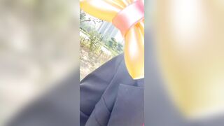 推荐 抖音骚少妇【空心菜】野外露出放尿自慰，大尺度掰逼展示，榨精小鲜肉，无套内射7