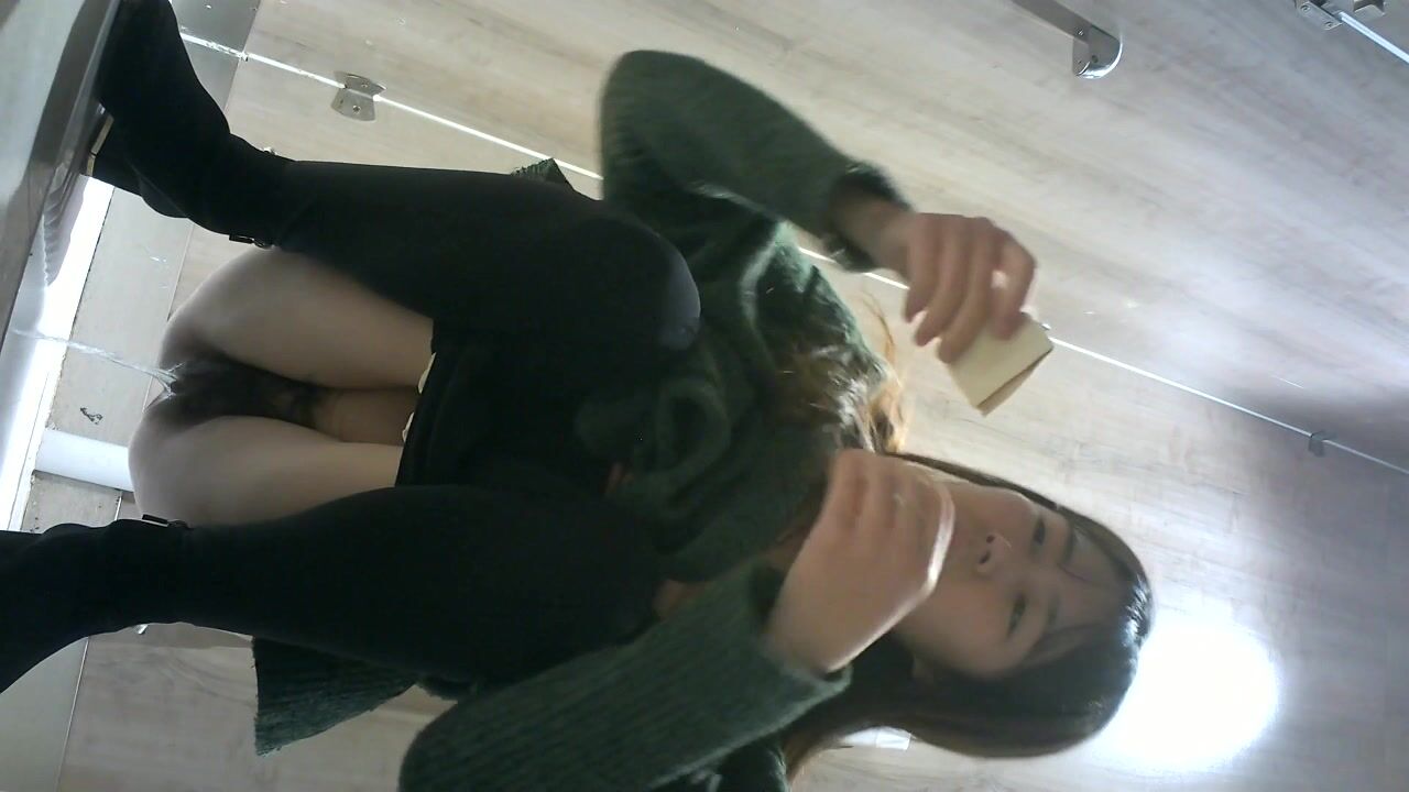 商场女厕全景偷拍 文静少妇的小黑鲍鱼